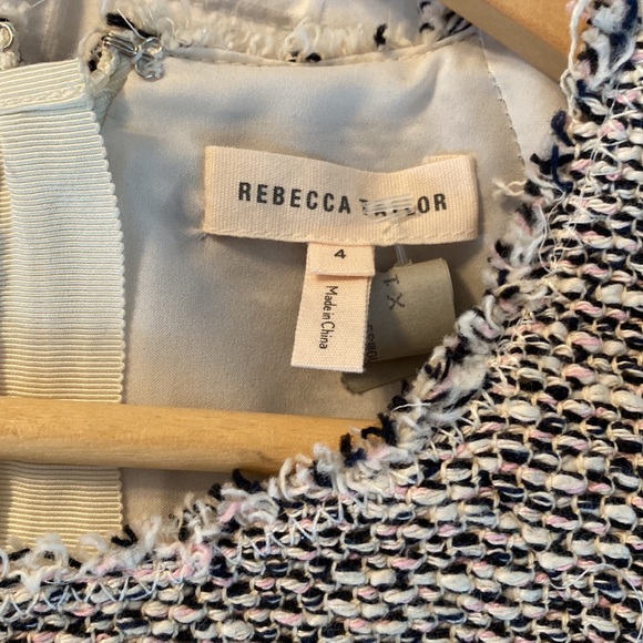 Rebecca Taylor tweed dress with fringe, size 4. Length 47 inches. - Picture 3 of 3